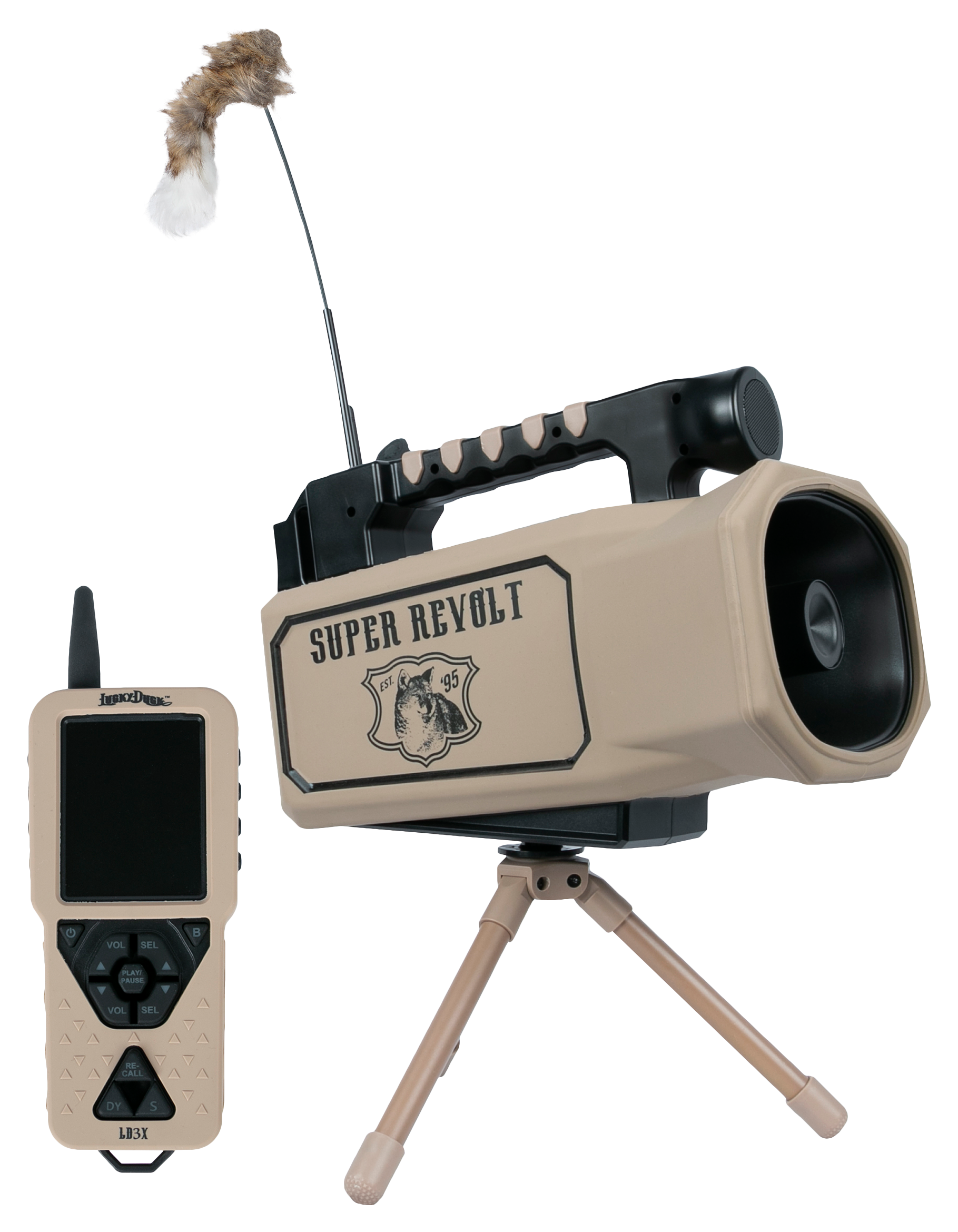 Lucky Duck Super Revolt Electronic Predator Call with Remote Cabela